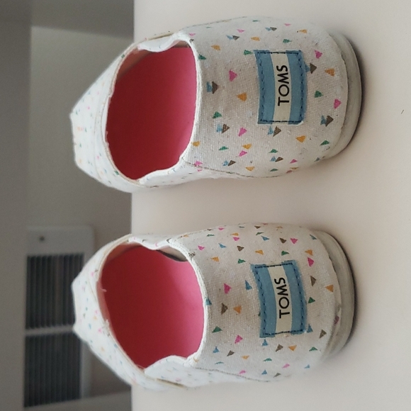 Cream/Confetti Toms - Picture 2 of 6